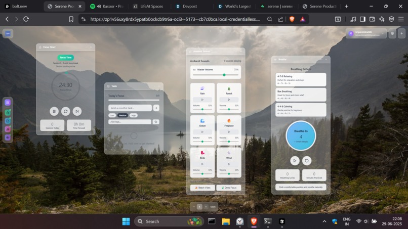 serene – screenshot 2