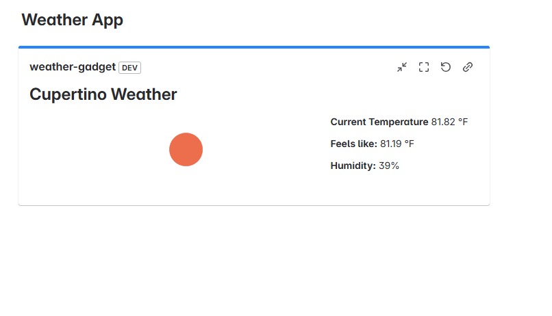 Weather Gadget – screenshot 1