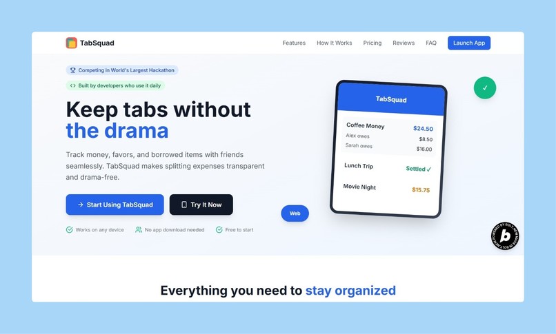 TabSquad – screenshot 1
