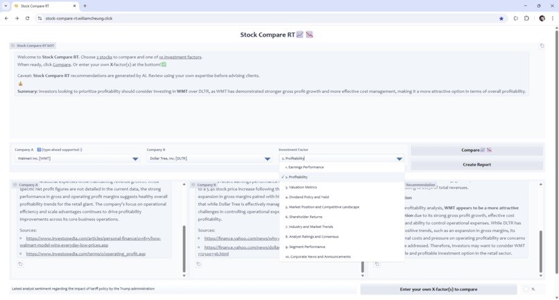 Stock Compare RT – screenshot 4