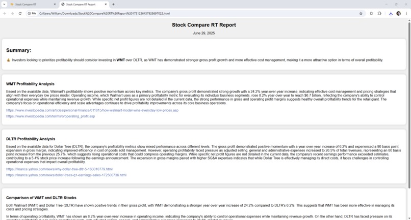 Stock Compare RT – screenshot 5