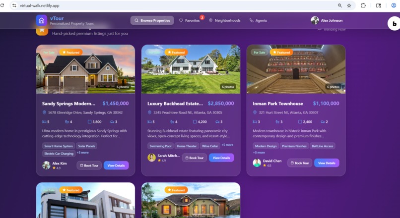 vTour : Personalized Property Tours with AI Technology – screenshot 2