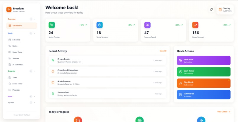 Student OS (Freedom) – screenshot 1