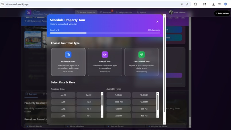 vTour : Personalized Property Tours with AI Technology – screenshot 7