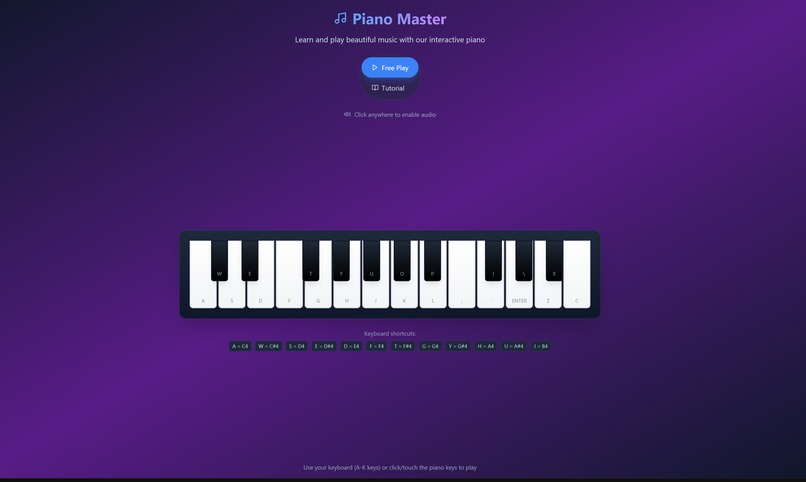 One shot prompt - piano with tutorial – screenshot 1