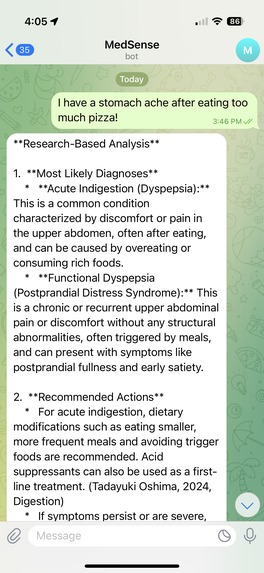 MedSense – screenshot 1