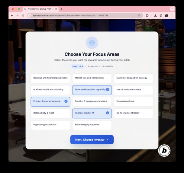 AI Pitch Simulator: Shark Tonk – screenshot 2