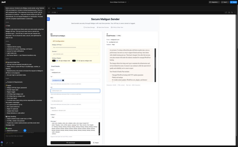 MailSlinger – screenshot 1