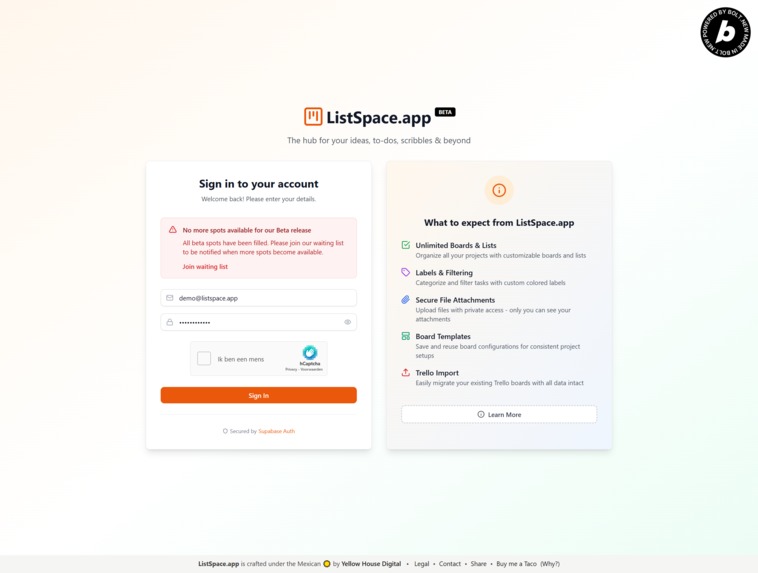 ListSpace.app – screenshot 1