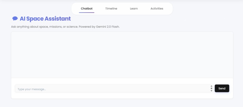 SpaceHack AI Chatbot – screenshot 2