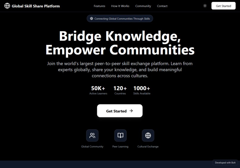 Global Skill Share Platform – screenshot 1