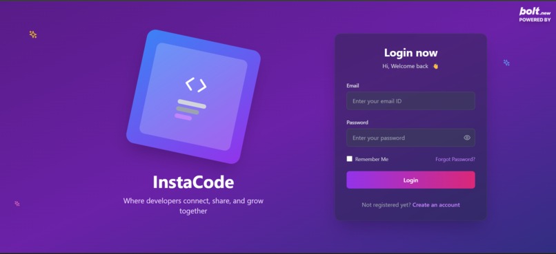 InstaCode – screenshot 1