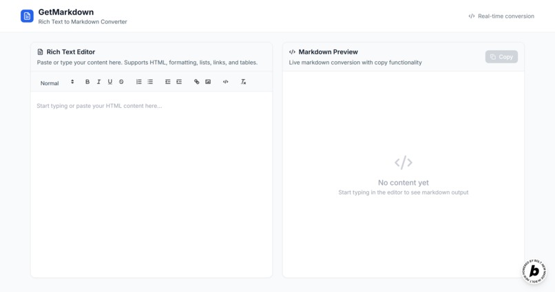 GetMarkdown: Text to Markdown Converter – screenshot 1