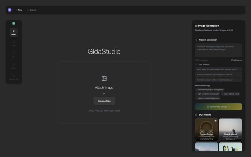 GidaStudio – screenshot 1