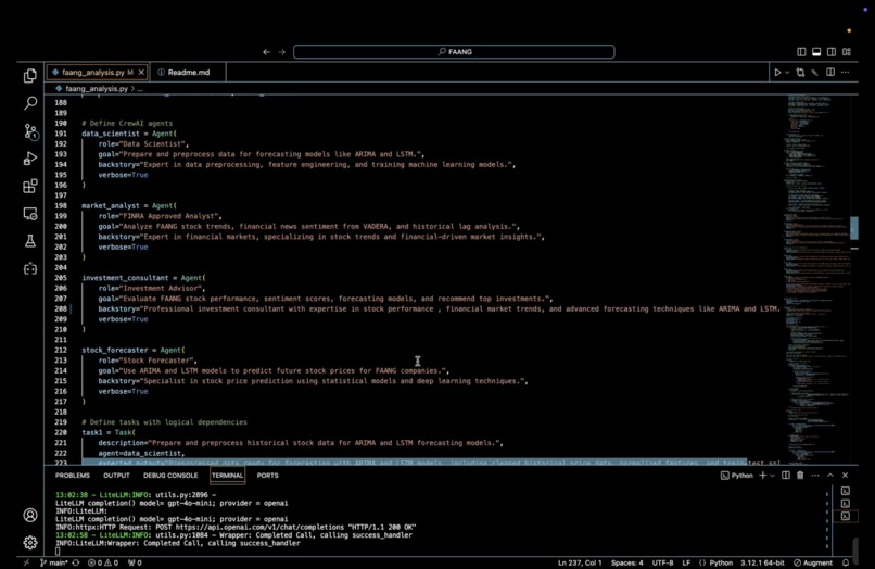 FAANG STOCK AI DATA ANALYSIS DASHBOARD – screenshot 3