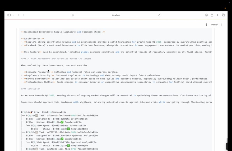 FAANG STOCK AI DATA ANALYSIS DASHBOARD – screenshot 4