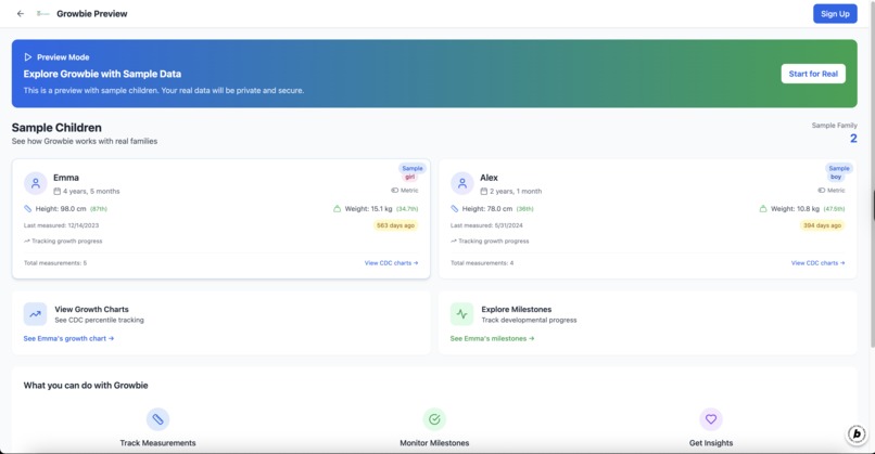 Growbie Milestone Tracker – screenshot 2