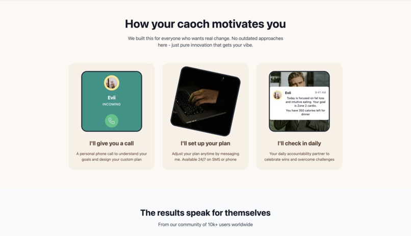 Evii is your daily AI voice coach that calls you every day. – screenshot 7