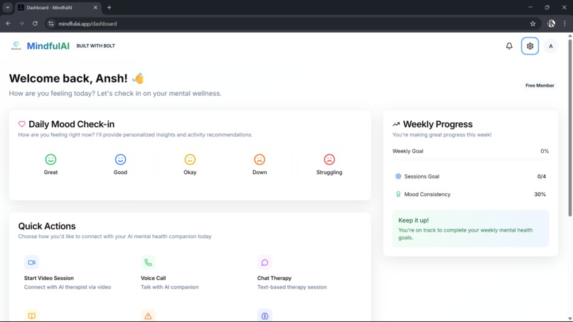 Mindful AI – screenshot 2