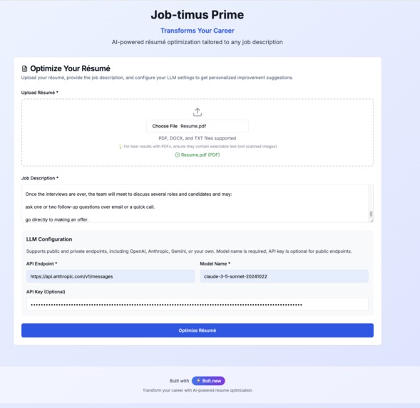 Job-timus Prime – screenshot 1