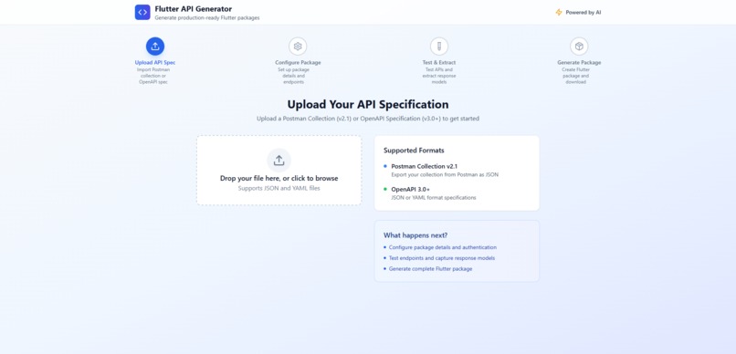 Flutter API Generator – screenshot 1