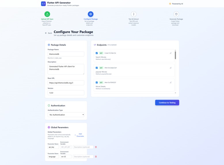 Flutter API Generator – screenshot 3