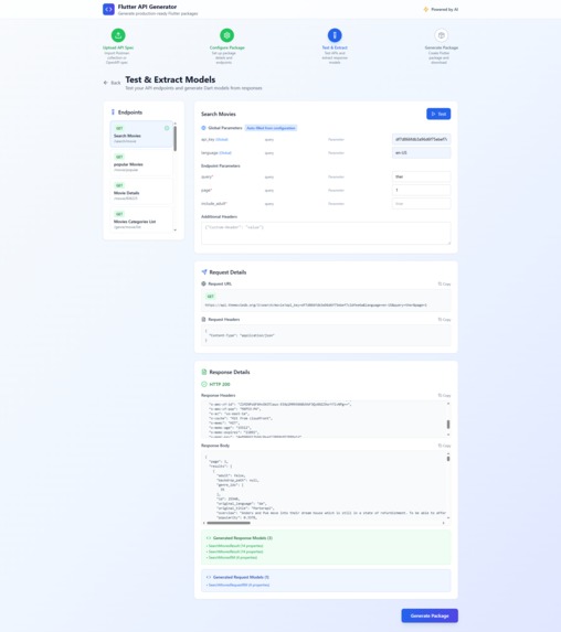 Flutter API Generator – screenshot 4
