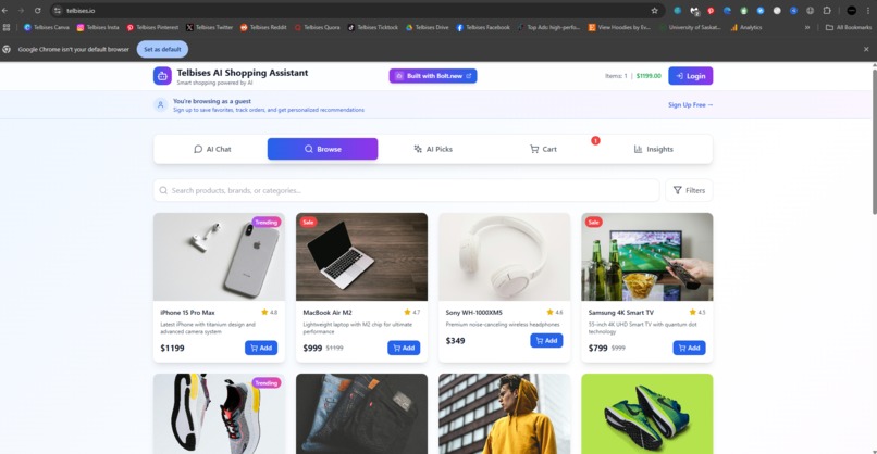 Shopping AI – screenshot 2