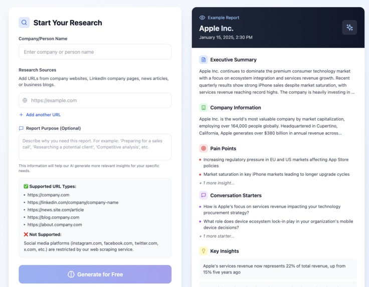 Glance Pre-Sales AI Agent – screenshot 5