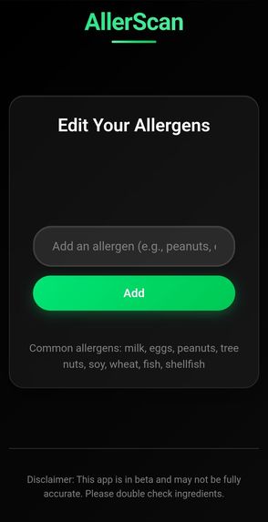 AllerScan – screenshot 2