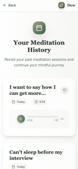 Dew - AI Meditation That Knows You – screenshot 4