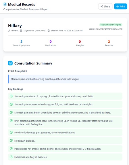 Medi Paru - Medical Concierge Agent – screenshot 6