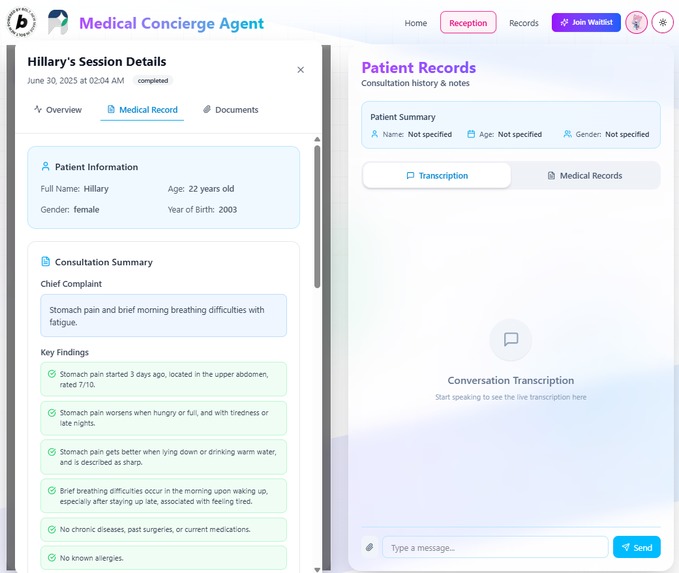 Medi Paru - Medical Concierge Agent – screenshot 3