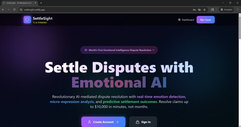 SettleSight – screenshot 1