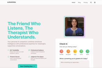 Aurarora – Your Always-On AI Therapist & Companion