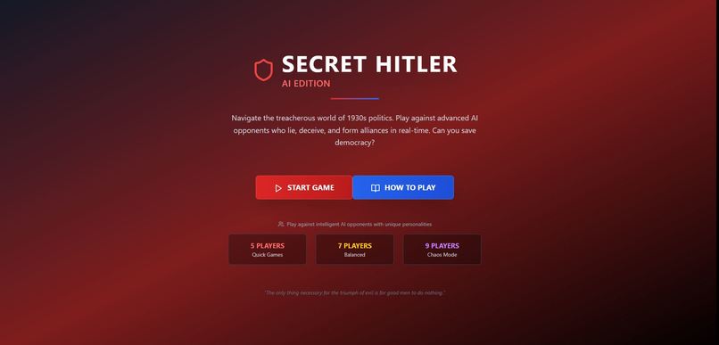 SECRET HITLER - AI Edition – screenshot 1
