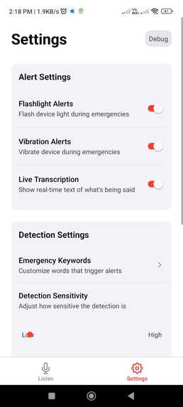 HearMeOut: Emergency Alerts for the Deaf – screenshot 7
