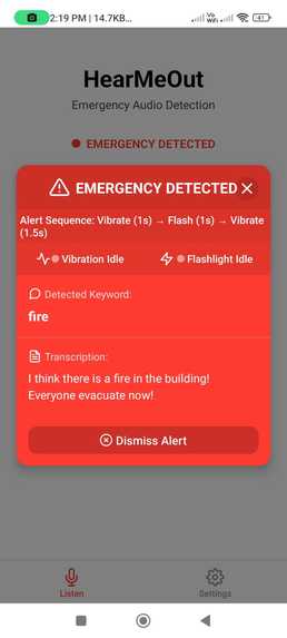 HearMeOut: Emergency Alerts for the Deaf – screenshot 9