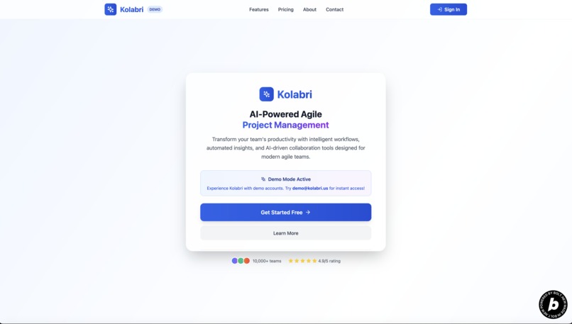 Kolabri: Where AI meets Agile for Product Management – screenshot 1