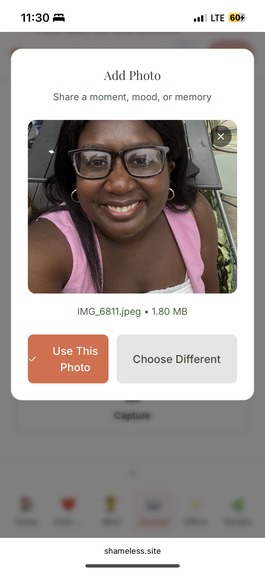 shame.less app – screenshot 7
