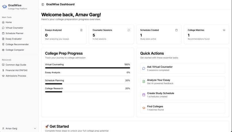 GradWise College Prep – screenshot 1