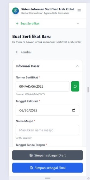 Qibla Direction Calibration Certification Service App – screenshot 5