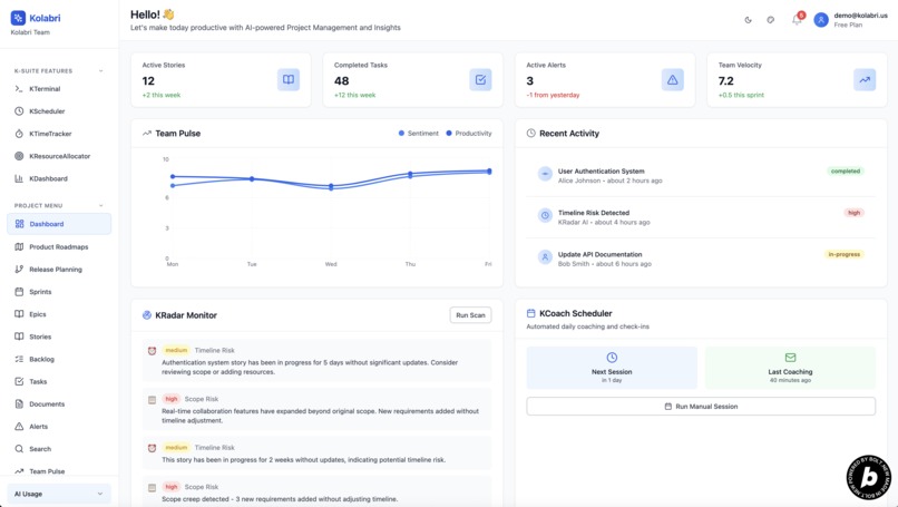 Kolabri: Where AI meets Agile for Product Management – screenshot 7