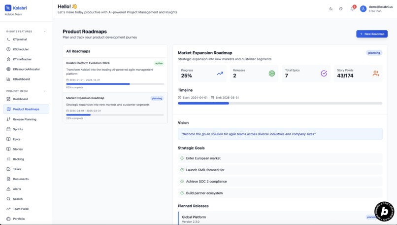 Kolabri: Where AI meets Agile for Product Management – screenshot 8