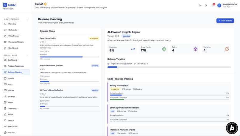 Kolabri: Where AI meets Agile for Product Management – screenshot 9