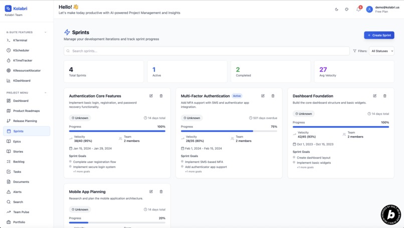 Kolabri: Where AI meets Agile for Product Management – screenshot 10