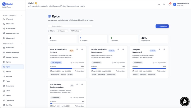 Kolabri: Where AI meets Agile for Product Management – screenshot 11
