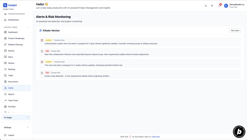 Kolabri: Where AI meets Agile for Product Management – screenshot 16