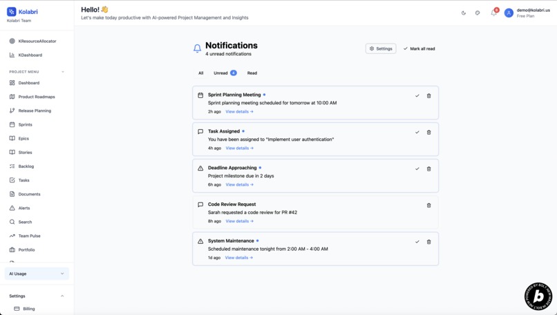 Kolabri: Where AI meets Agile for Product Management – screenshot 23