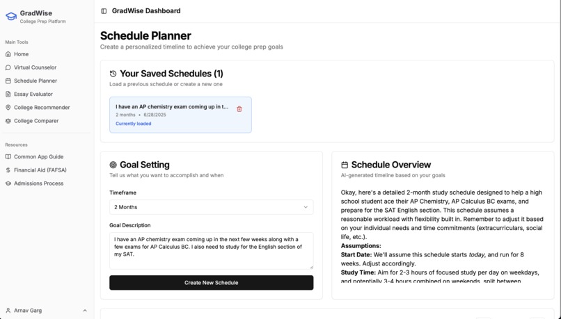 GradWise College Prep – screenshot 4